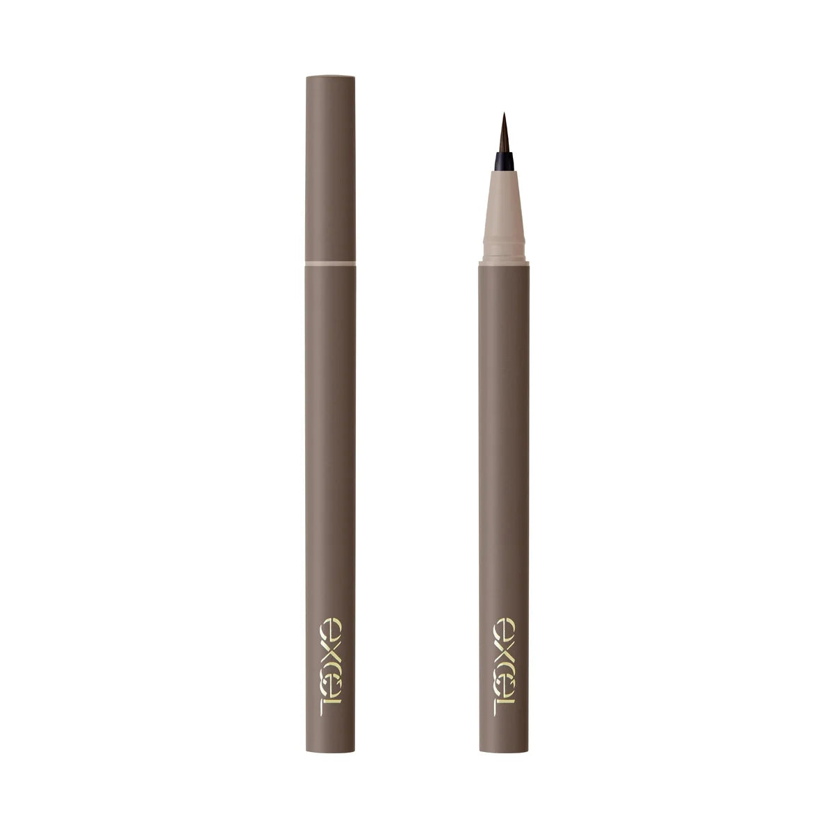 Excel Mellow Shade Liquid Liner ML02 Mocha Greige Long-Lasting Eyeliner