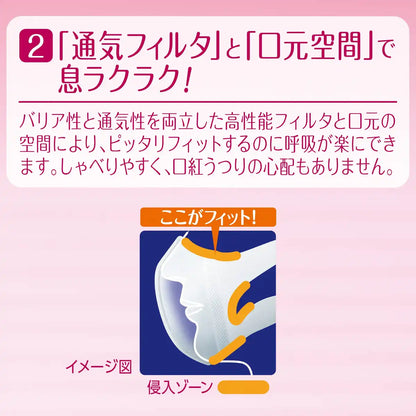 Unicharm 3D Standard White Face Mask Small 30 Ct Breathable Protection