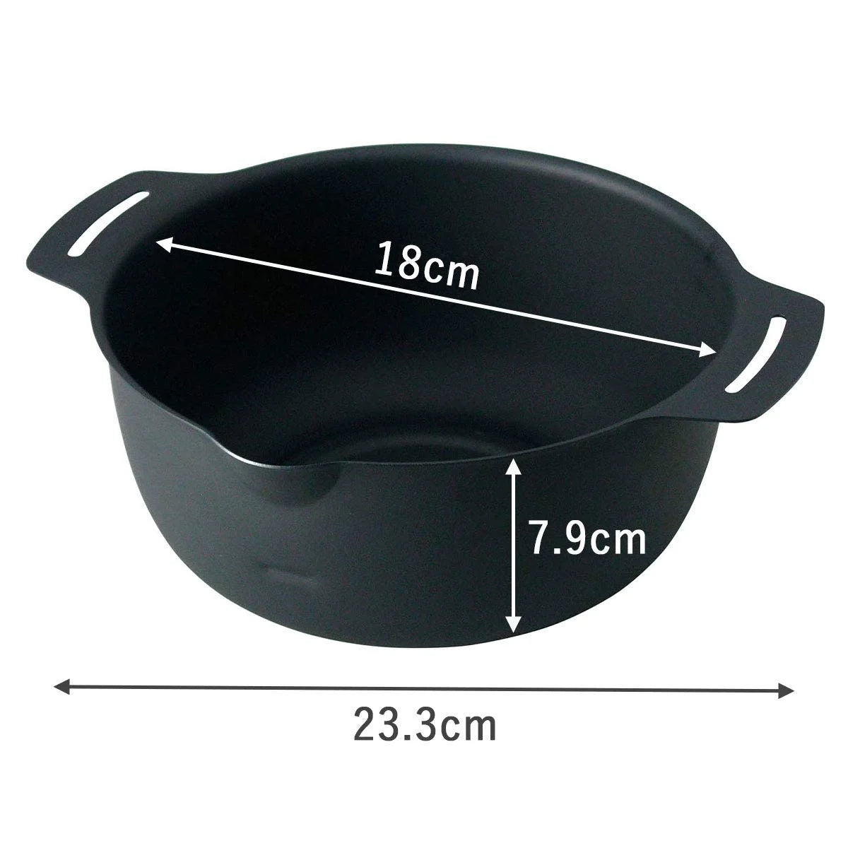 Shimomura Kihan 41109 Japan Tsubamesanjo Iron Deep Fryer Tempura 18Cm 1.7L Ih Compatible