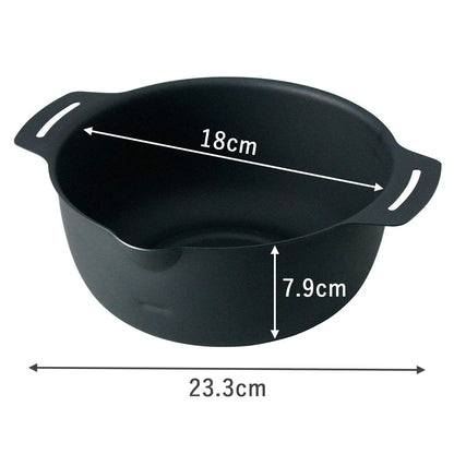 Shimomura Kihan 41109 Japan Tsubamesanjo Iron Deep Fryer Tempura 18Cm 1.7L Ih Compatible