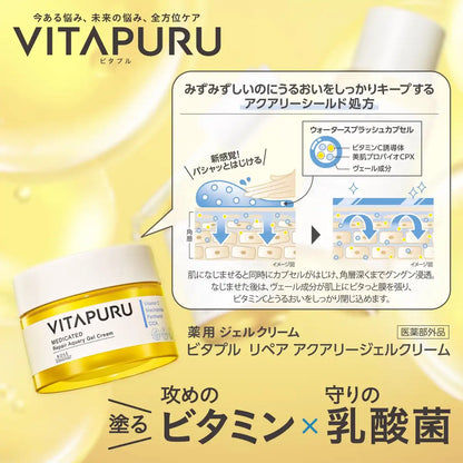 Vitapur Kose Vitaple Repair Aqualy Gel Cream with Vitamin C and Ceramide 90G