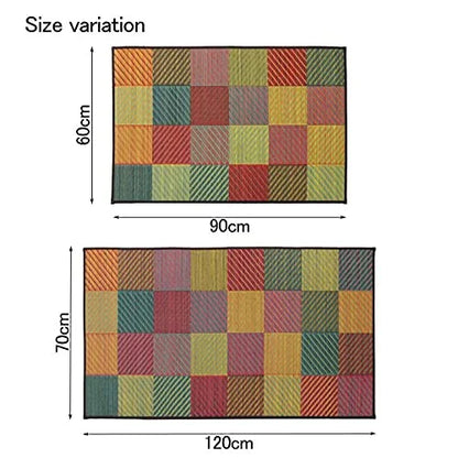 Ikehiko Japan 8819260 Grass Entrance Mat 60X90Cm Domestic F Color Block Mat