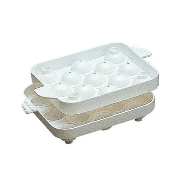 Seiei Japan Stackable Sphere Ice Mold Tray Small (Set Of 2).
