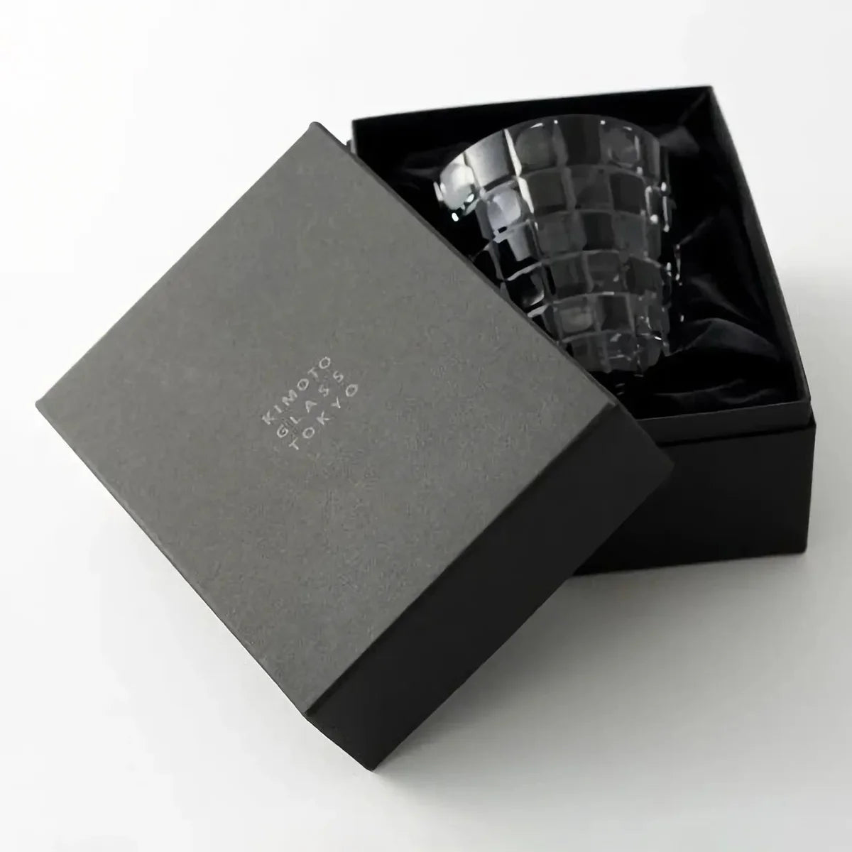 Kimoto Glassware Tokyo Kuroco Edo Kiriko Double Old Fashioned Glass Japan