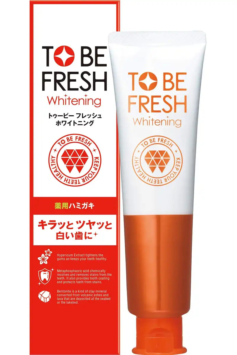 To Be White Whitening Dental Paste 100g Non-Abrasive for Electric Toothbrushes