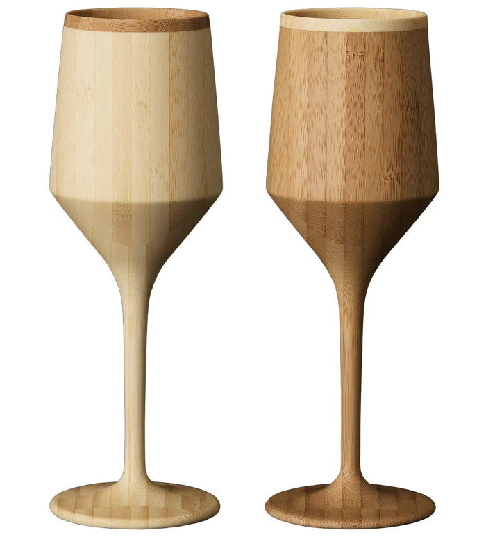 Riveret Japan Vessel Cocktail Glass Sherry 180Ml Pair Set Bamboo Dishwasher Safe Rv-112Wb