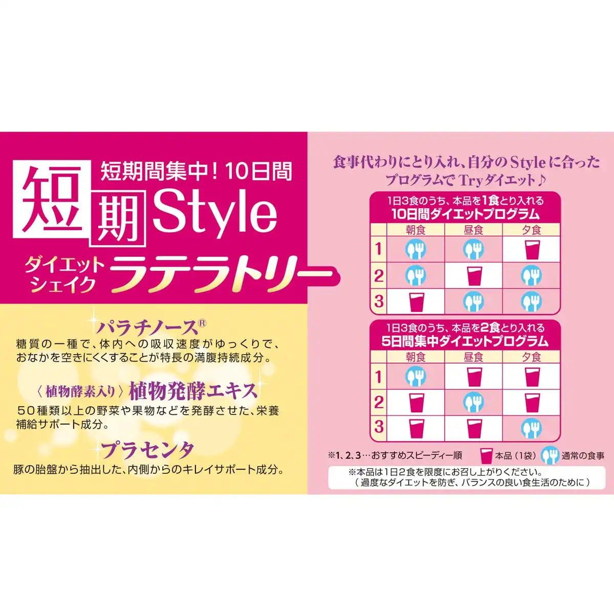 Ito Kampo Pharmaceutical Japan Short-Term Diet Shake 10 Servings 25G X 10 Bags Placenta Dietary Fiber Vitamins Minerals