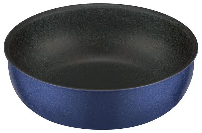 Thermos 24cm Indigo Blue Frying Pan Durable Series with Removable Handle for Gas Stove