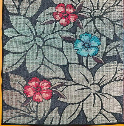 Ikehiko Corporation Igusa Black 140X200Cm Rug - Made In Japan