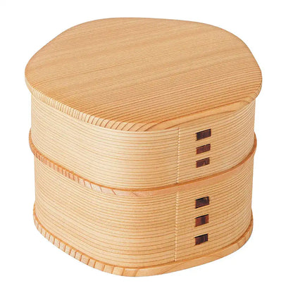 Odate Magewappa Baika Two-Tier Bento Lunch Box