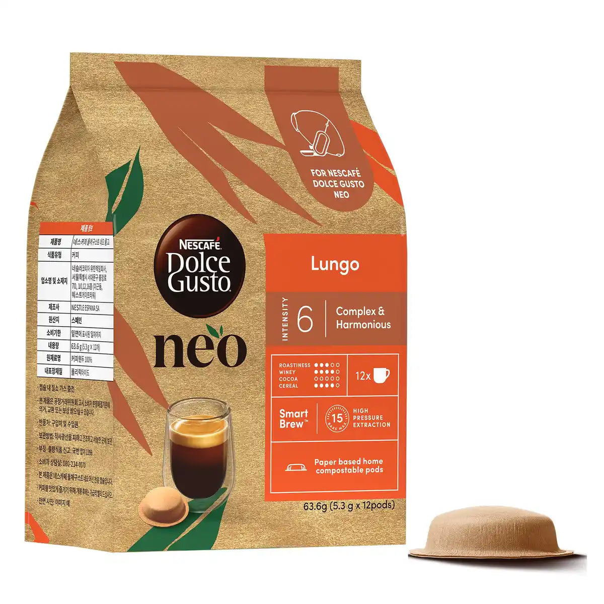 Nescafé Dolce Gusto Capsules: Neo Lungo Black Coffee Pods 12-Pack
