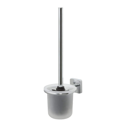 Tiger Onu Chrome Toilet Brush And Holder From Japan 11X37Cm 7X5.5Cm