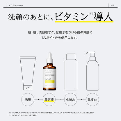 Dr365 (닥터 산로쿠고) Vc 프리 에센스 세럼 비타민 C 모공 케어 30ml