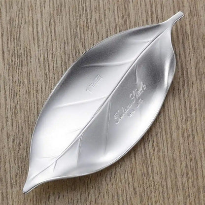 Tsubame Shinko Stainless Steel Leaf Shaped Chopstick Rest Silver