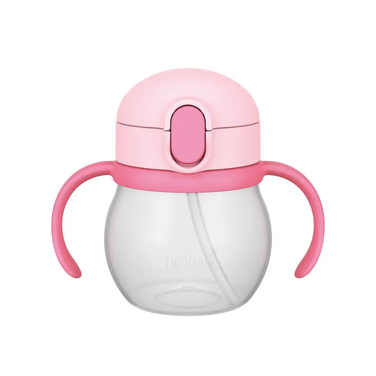 Thermos Baby Straw Mug 250ml in Light Pink Non-Leaking for 9 Months and Up