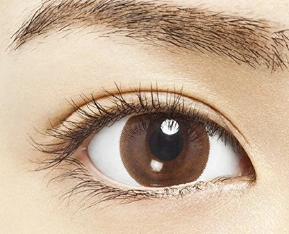 Naturali Color Contacts Japan One Day Sweet Feminine Brown 10 Pieces Dia 14.2 Pwr-2.75