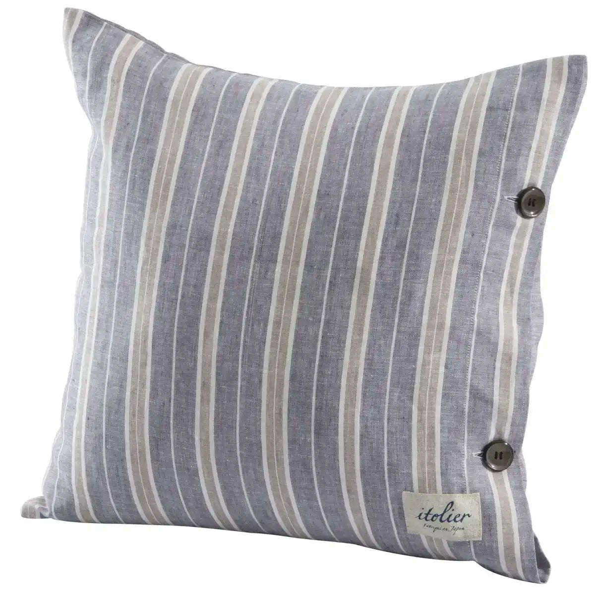 Nishikawa 45X45Cm Japan Linen Cushion Cover - 100% European Linen Smooth - Made In Japan
