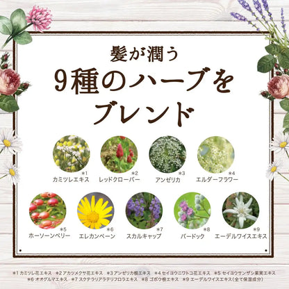Diane Botanical Moist Relax Refill 380Ml - Natural Moisturizing With Citrus Herb Fragrance - Japan