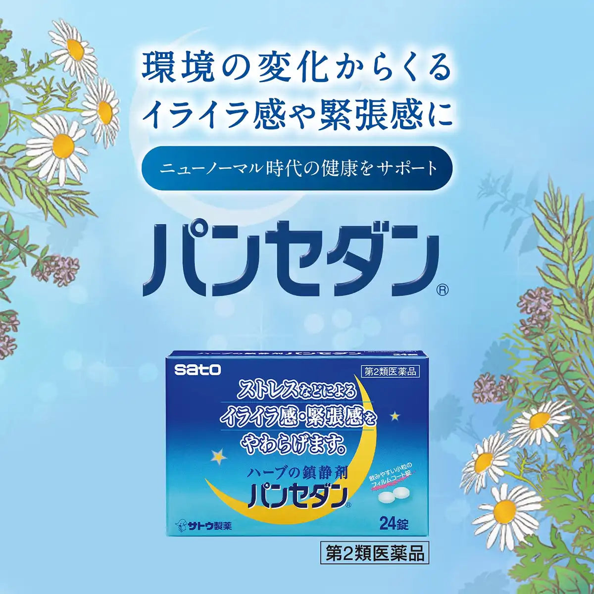 Sato Pharmaceutical Pansedan 24 Tablets - 2 Drugs - Made In Japan