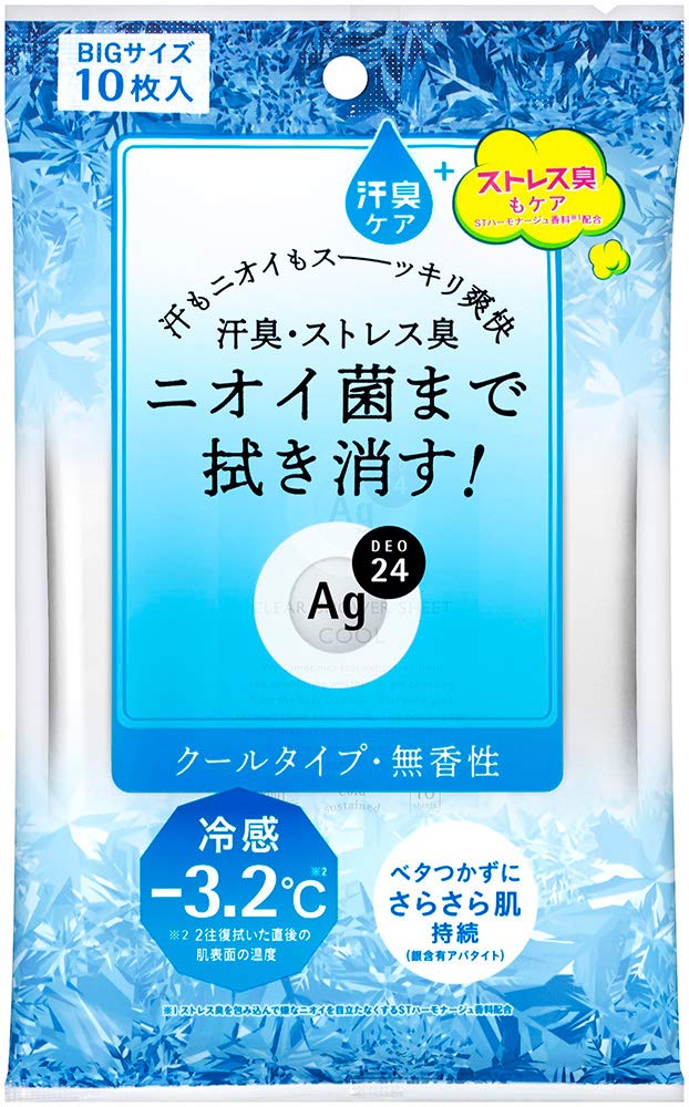 Ag Deo 24 Cool Clear Shower Sheets - 10 Count