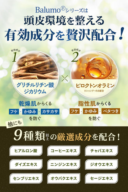 Balumo Balmo F Shampoo 300ml Medicated Scalp Care for Men and Women