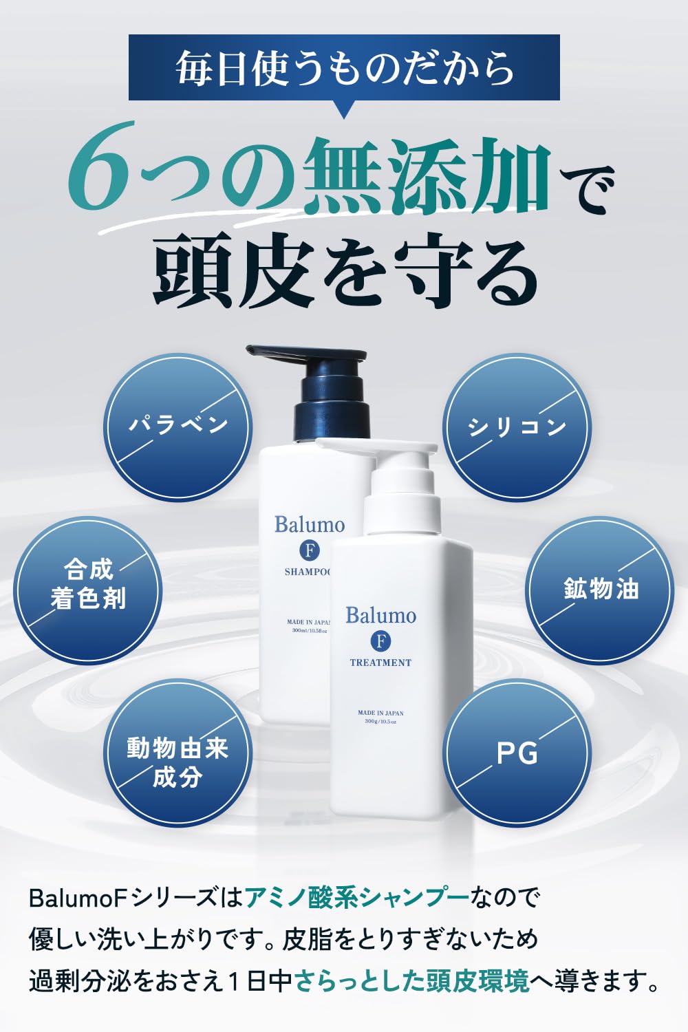 Balumo Balmo F Shampoo 300ml Medicated Scalp Care for Men and Women