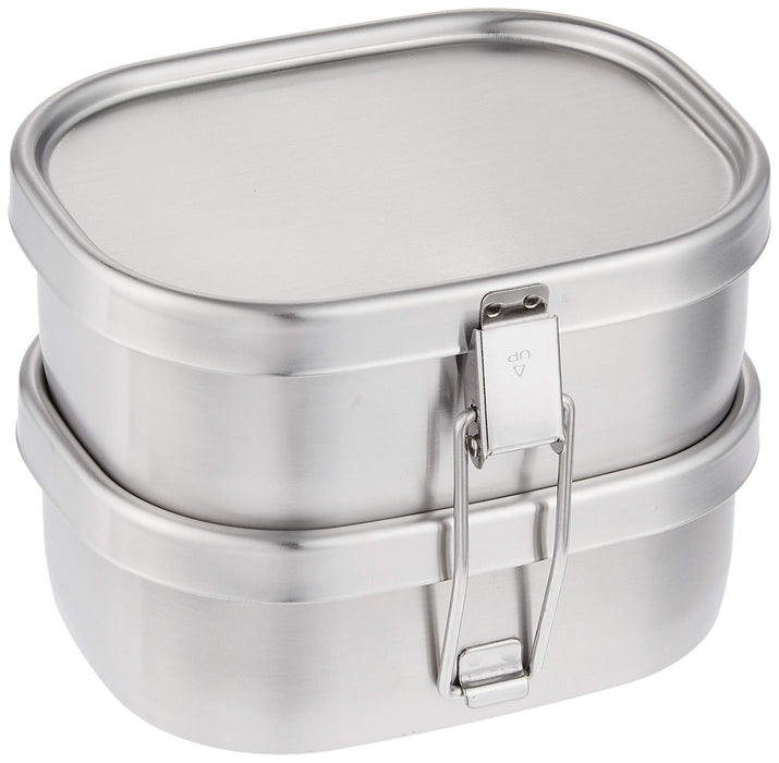 Kobo Aizawa Two-Tier Stainless Steel Bento Box 720ml Lunch Box