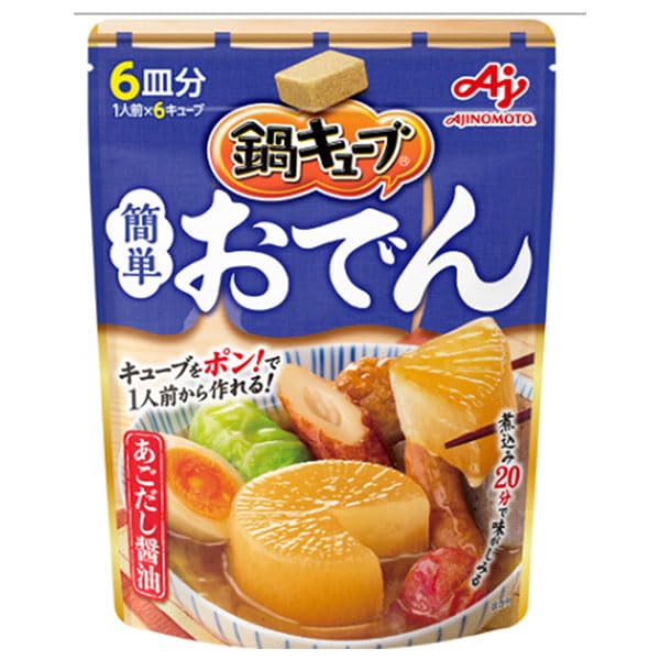 Ajinomoto Nabe Cube Dashi Stock Oden Soup Flavor 6 Cubes