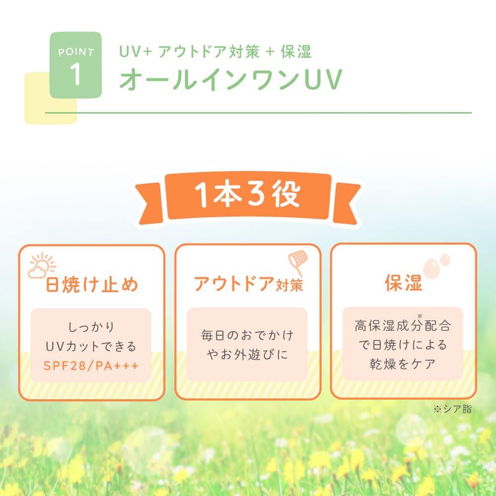 Alobaby Organic All-In-One UV Milk Sunscreen Deet-Free Baby Care 1 Bottle