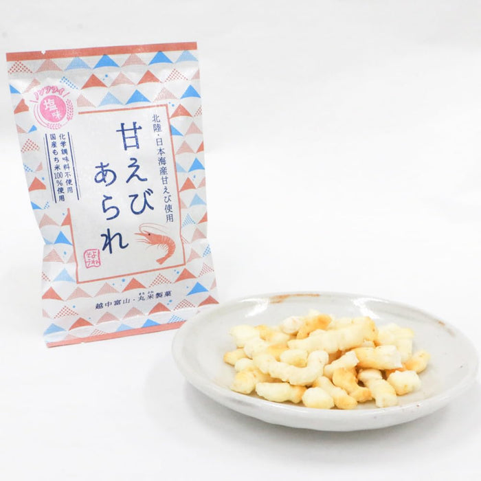 丸米菓子 Amaebi Arare 米饼 甜虾仙贝 10 包