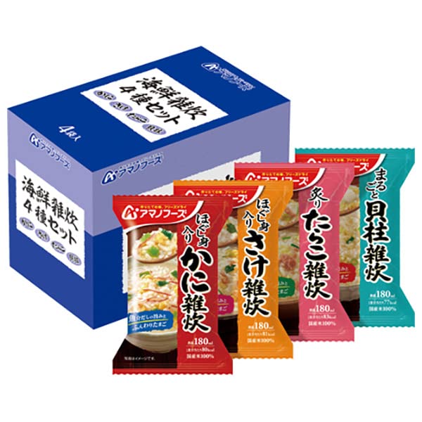 Amano Foods Seafood Risotto Freeze Dried Meal 4 Servings Pack