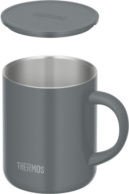 Thermos Dark Gray Vacuum Insulated Mug with Lid 350ml - JDG-352C