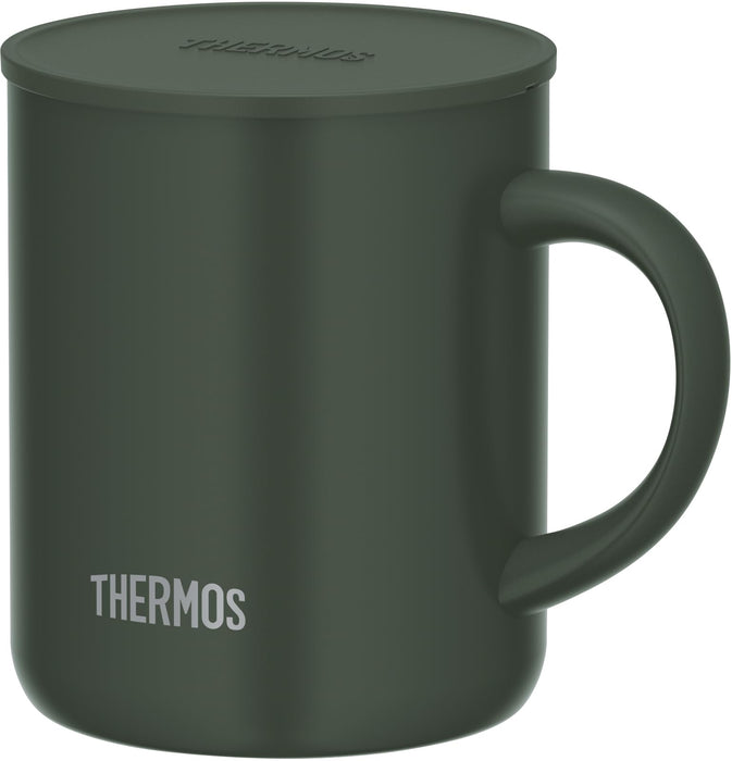 Thermos Dark Green Vacuum Insulated Mug 350ml with Lid JDG-352C - Exclusive
