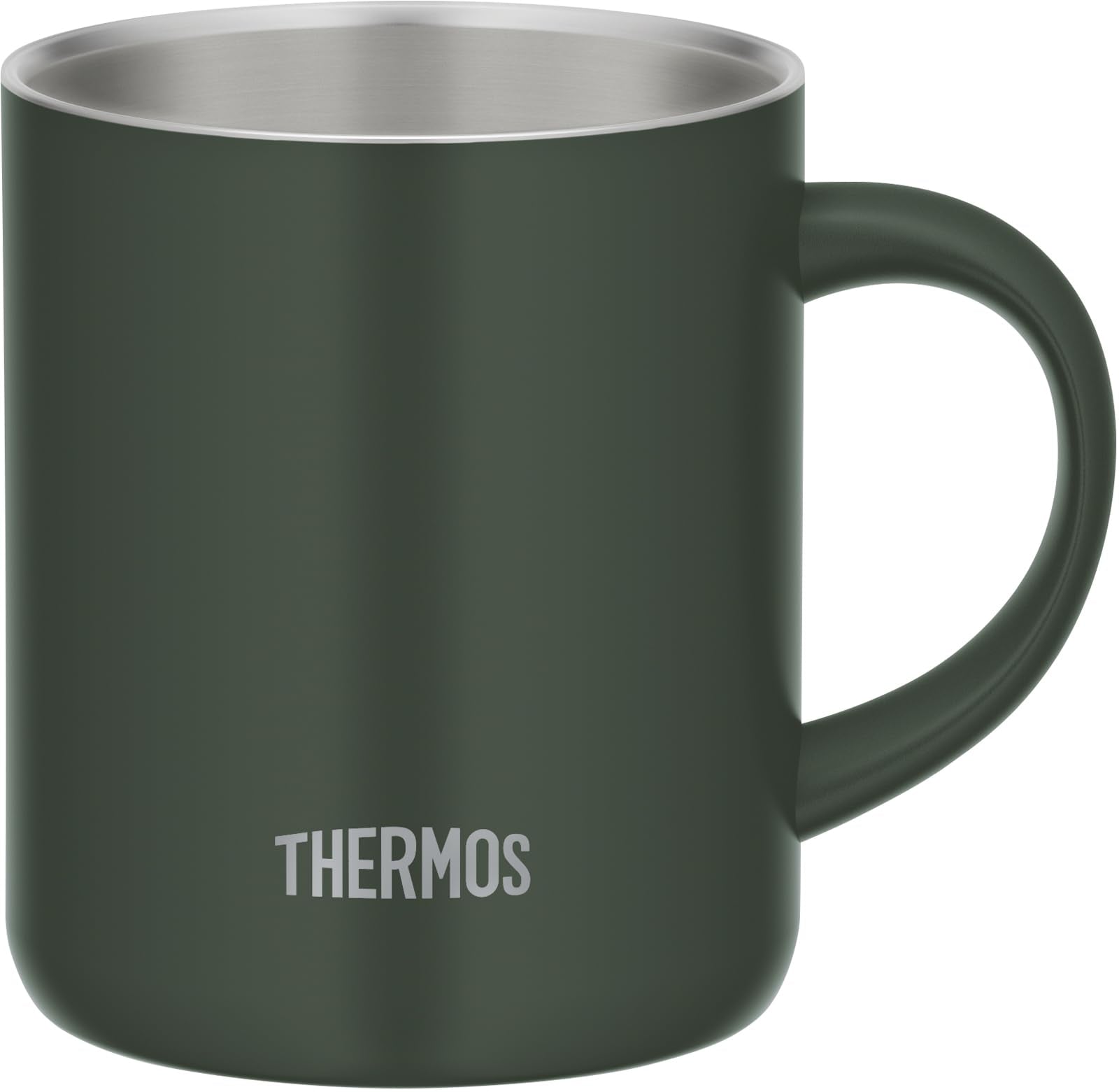 Thermos Dark Green Vacuum Insulated Mug 350ml with Lid JDG-352C - Exclusive