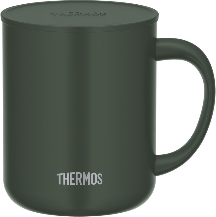 Thermos 450ml 深绿色真空保温杯带盖 - JDG-452C DG 独家发售