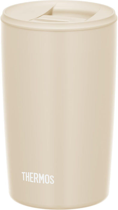 Thermos Beige Vacuum Insulated 400ml Tumbler with Lid Dishwasher Safe - JDP-401 BE