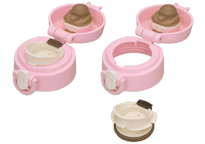 Thermos 500ml Vacuum Insulated Water Bottle Dusty Pink Stainless Steel Ultra-Lightweight with Removable Spout Jof-500 DTP