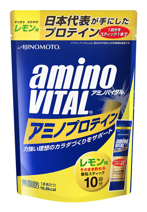 Aminovital Amino Protein Lemon Flavor 10-Pack High-Quality Supplement