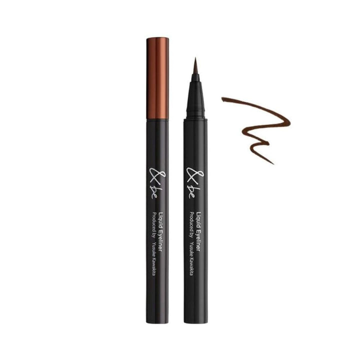 &Be Liquid Eyeliner Brown Waterproof Smudge-Proof Easy Off Highly Pigmented