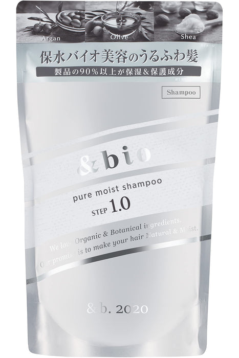 AmpBio 纯净滋润洗发水补充装 350ml - 柔软蓬松秀发保湿