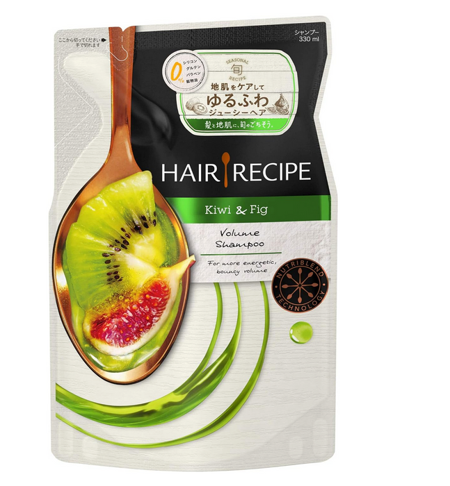 Hair Recipe Shampoo Kiwi Empower Volume Refill 330Ml Japan X8 Bulk Purchase