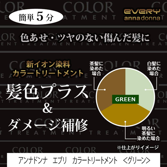 Annadonna Every Color Treatment 綠色 160G - Every 的活力護髮