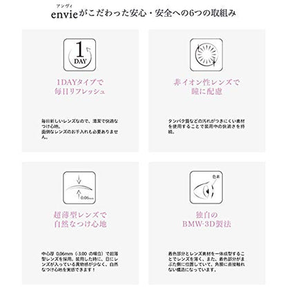 Ambi Envie 1Day Champagne Gray -1.25 10 Pieces 2 Boxes - Made In Japan