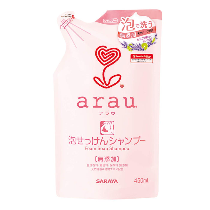 Arau Foam Soap Shampoo Refill 450ml - Natural and Gentle Hair Care