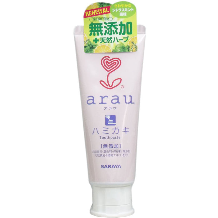 Arau. Natural Foaming Soap Toothpaste 120G for Fresh Breath