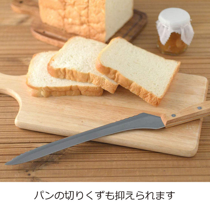 Ernest Bread Slicer: Wood Handle Molybdenum Steel Knife 235mm Blade