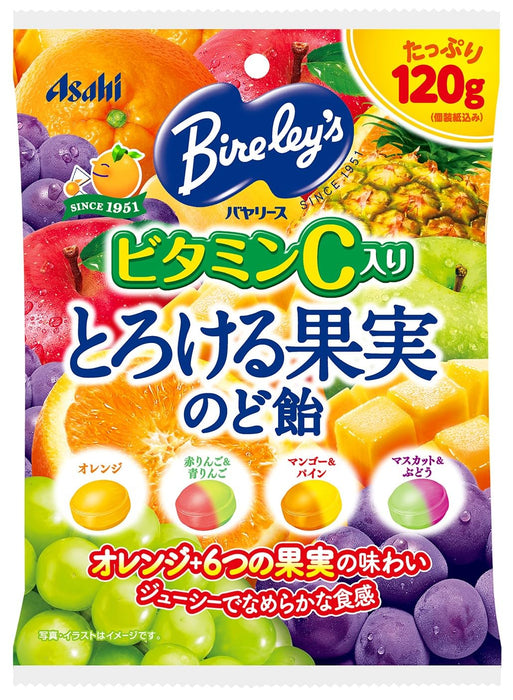 Asahi Bireleys Assorted Fruit Japanese Candy 120g Delicious Fruit Flavors