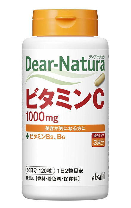 Asahi Group Foods 的 Dear Natura 維生素 C 120 片 60 天供應量