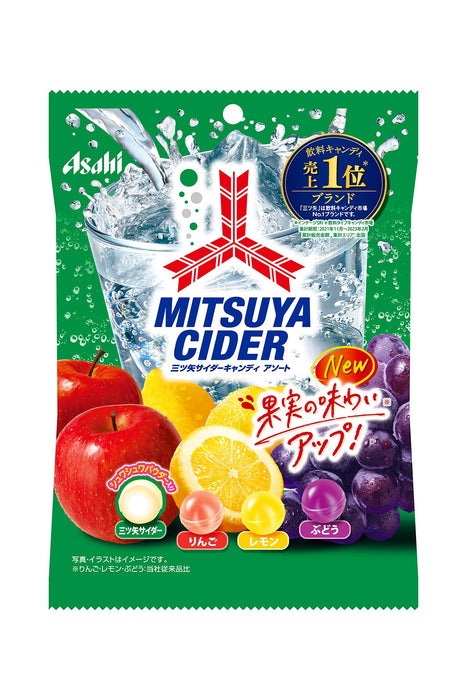 Asahi Mitsuya Cider Assorted Fruit Candy 112g Delicious Fruit Flavors