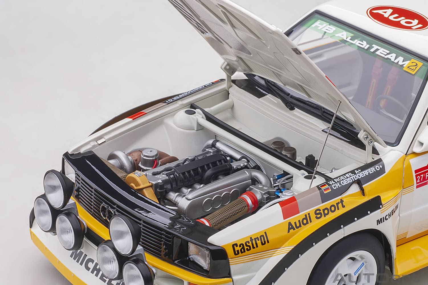 Autoart Audi Sport Quattro S1 WRC 1985 Sanremo Rally Winner 1/18 Scale Model 88503